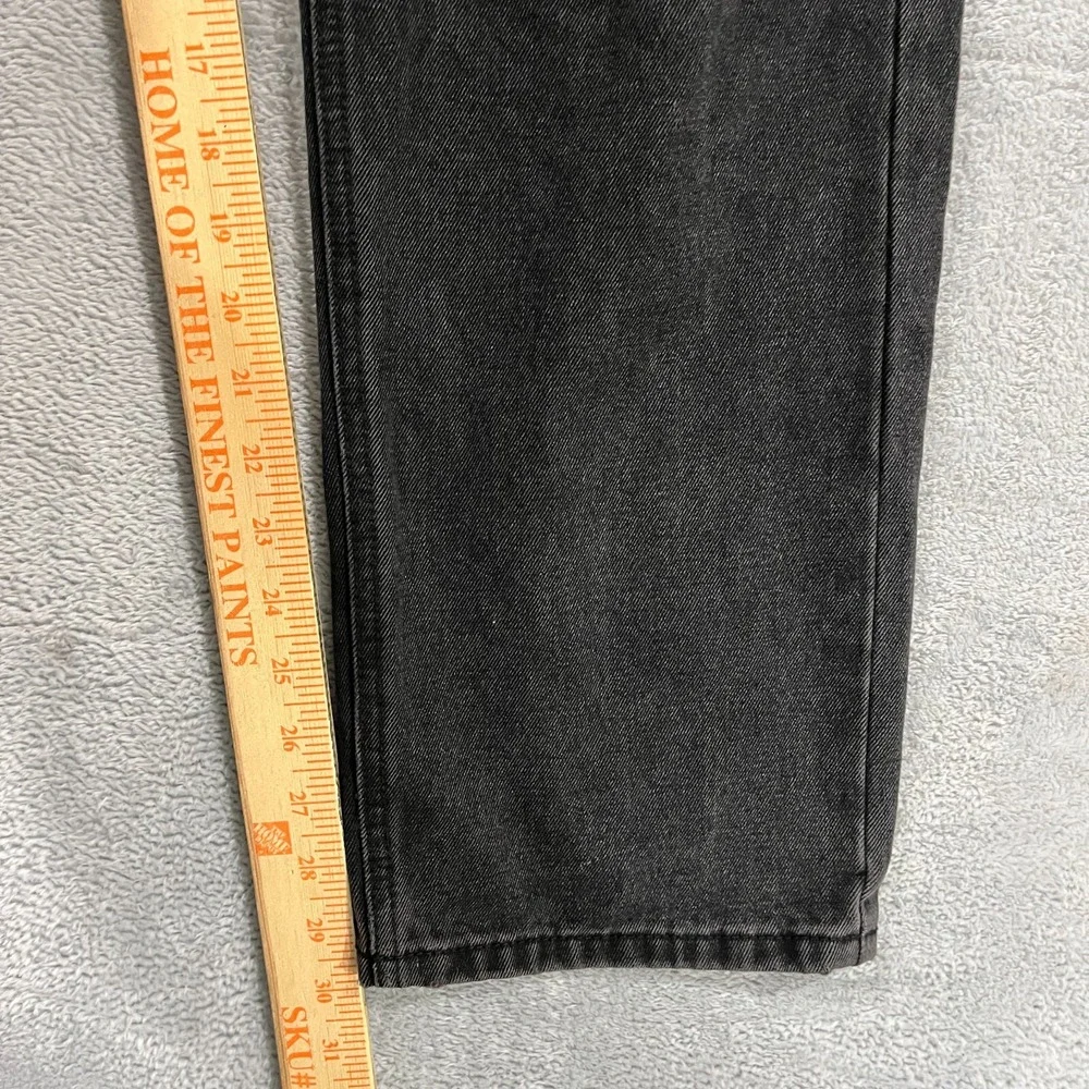 Princess Polly Jeans‎ Womens 8 Distressed Straight High Rise Y2K Grunge Black